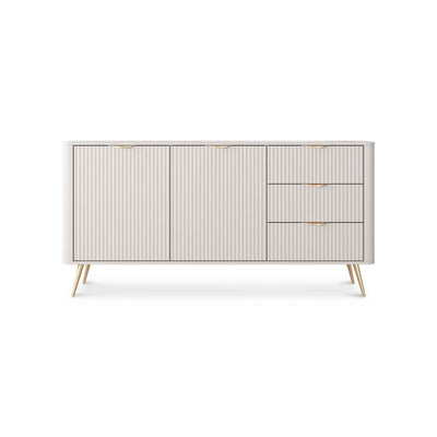 Komoda 163x81 z szufladami i drzwiami w stylu eleganckim | Laanti