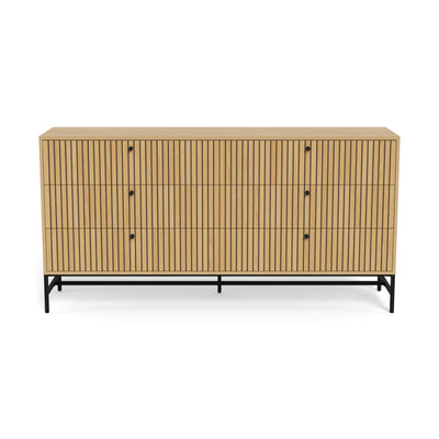 Sideboard 158x81 with a lamella front in a modern style | Bambouz