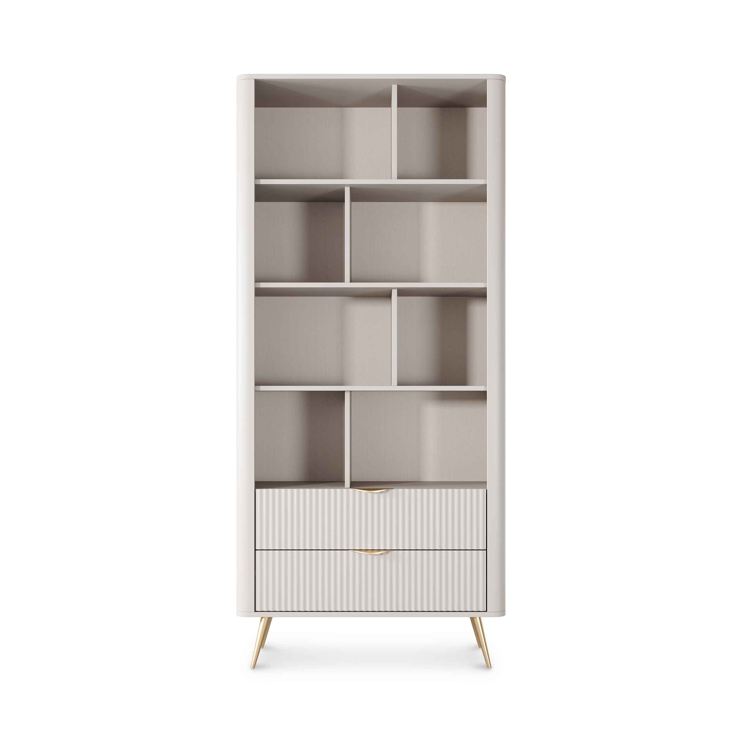 Regał 88x194 z półkami w stylu eleganckim | Laanti