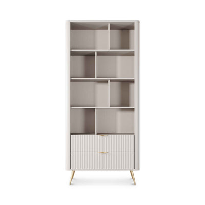 Regał 88x194 z półkami w stylu eleganckim | Laanti