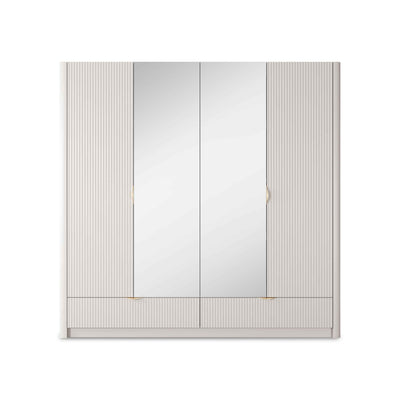 Szafa 4-drzwiow 213x208 cm w stylu nowoczesnym | Laanti