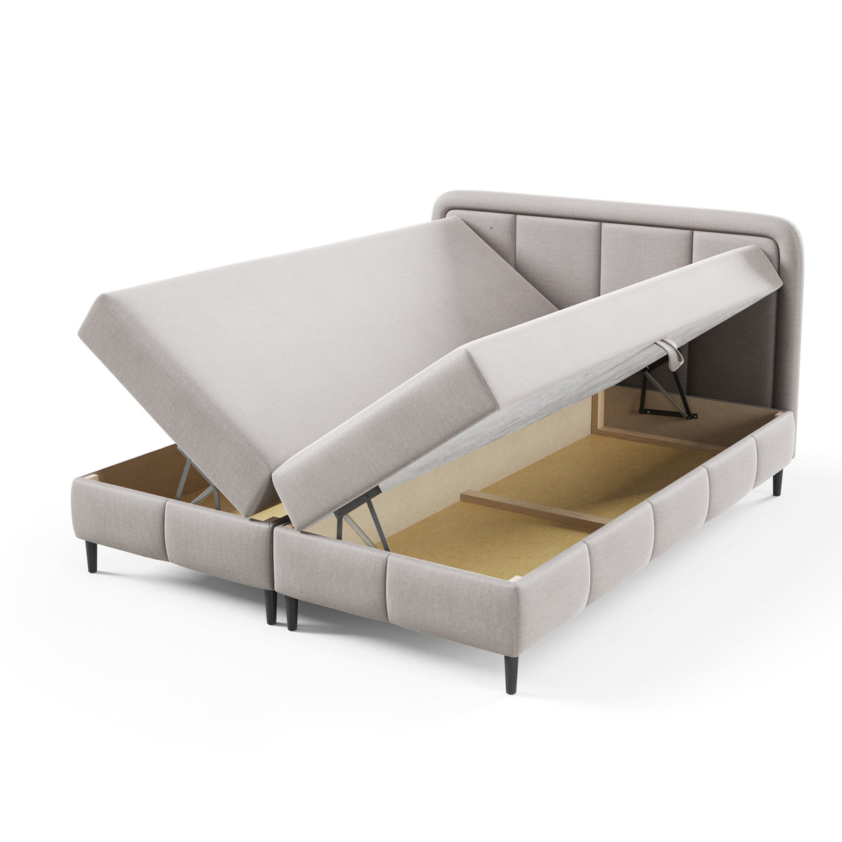 Continental Divan Bed with Storage | Pole