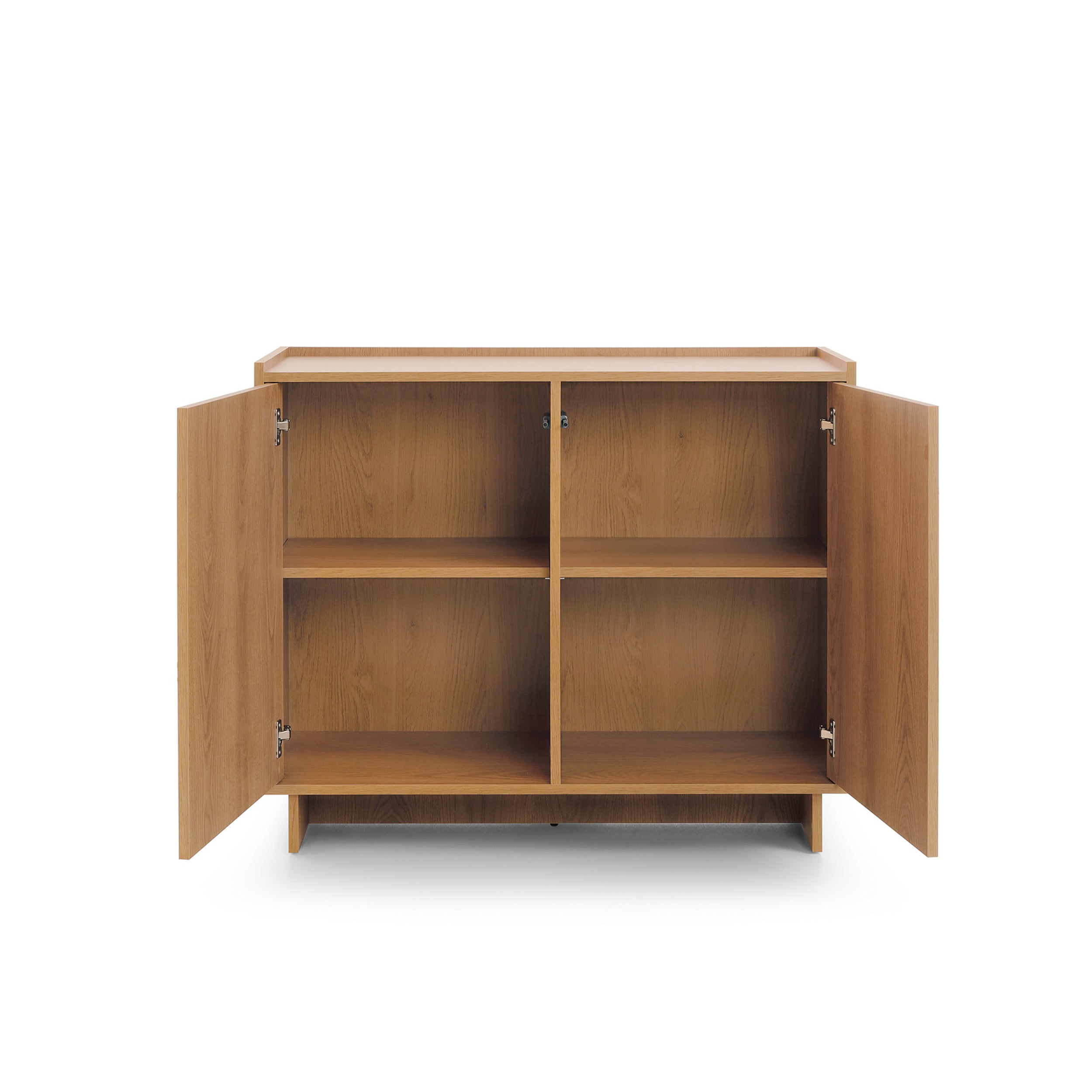 Komoda 98x82 z półkami w stylu japandi | Kiyro