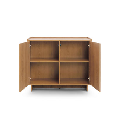 Komoda 98x82 z półkami w stylu japandi | Kiyro