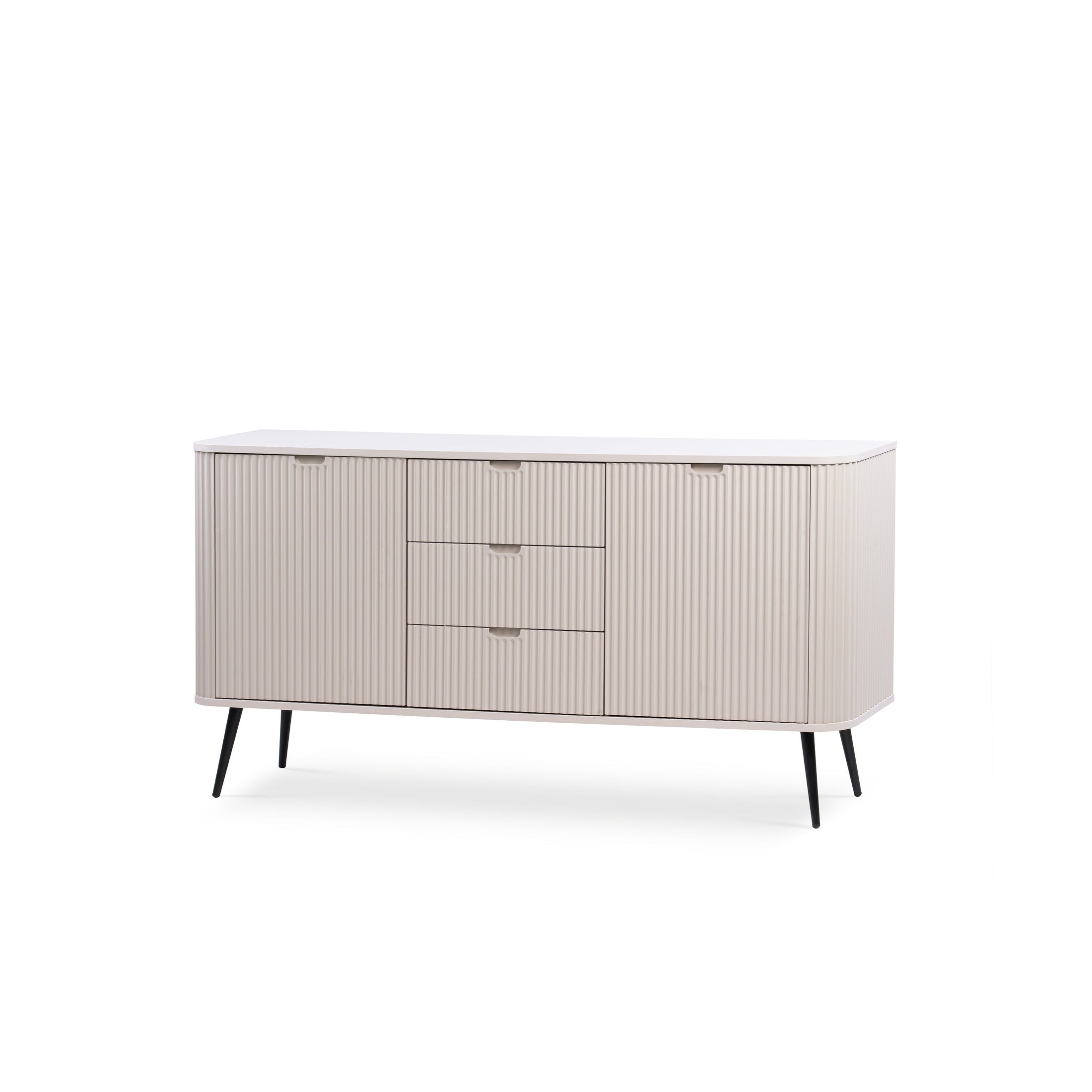 Komoda z drzwiami i szufladami 168x87 w stylu nowoczesnym | Eva Kaszmir Czarny