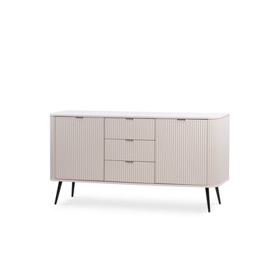 Komoda z drzwiami i szufladami 168x87 w stylu nowoczesnym | Eva Kaszmir Czarny