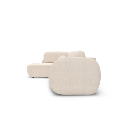 Narożnik z funkcją spania o powierzchni 123x250 w stylu organic modern | OLEMO
