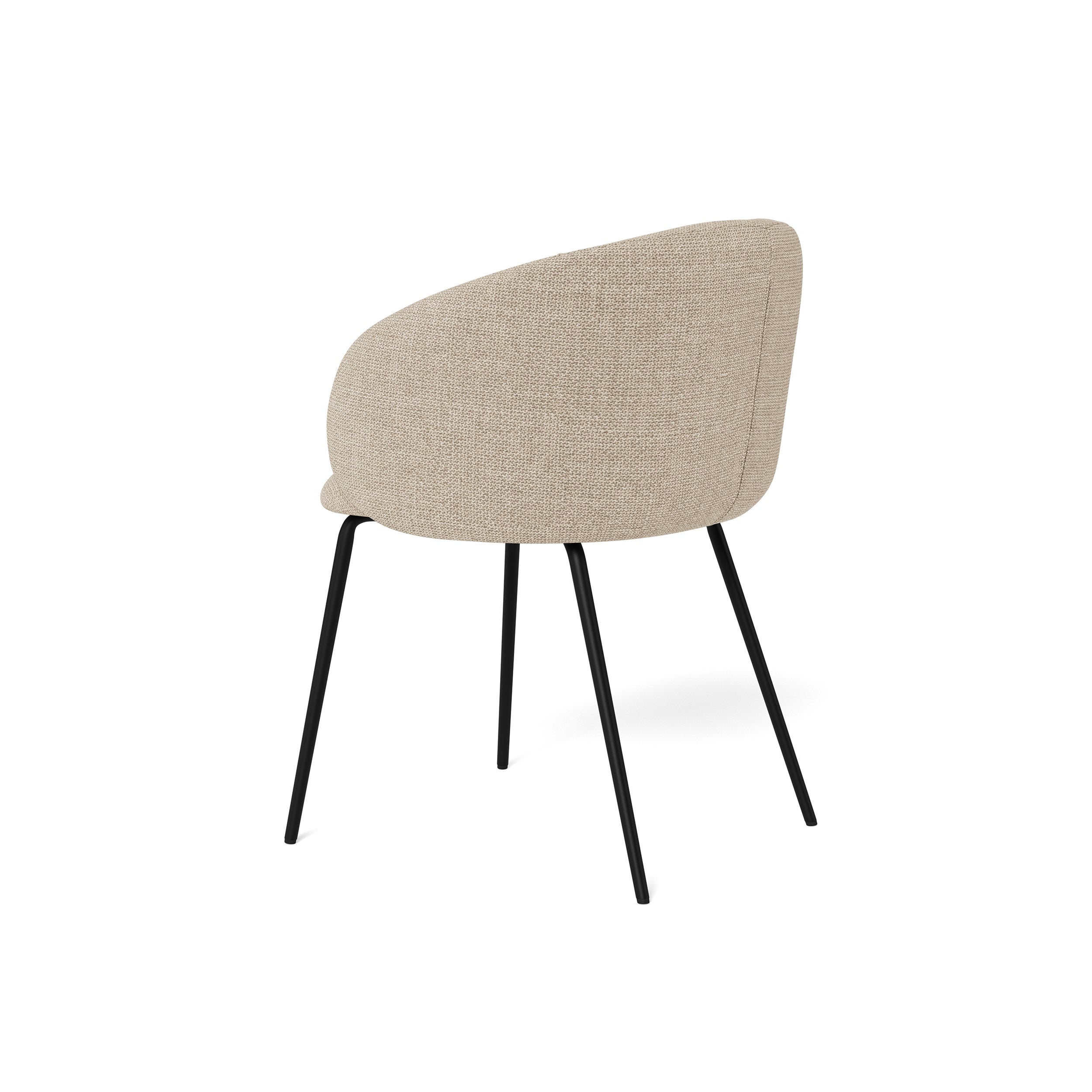 Zestaw dwóch krzeseł do jadalni w stylu nowoczesnym - tapicerowane, metalowa podstawa | Delmo