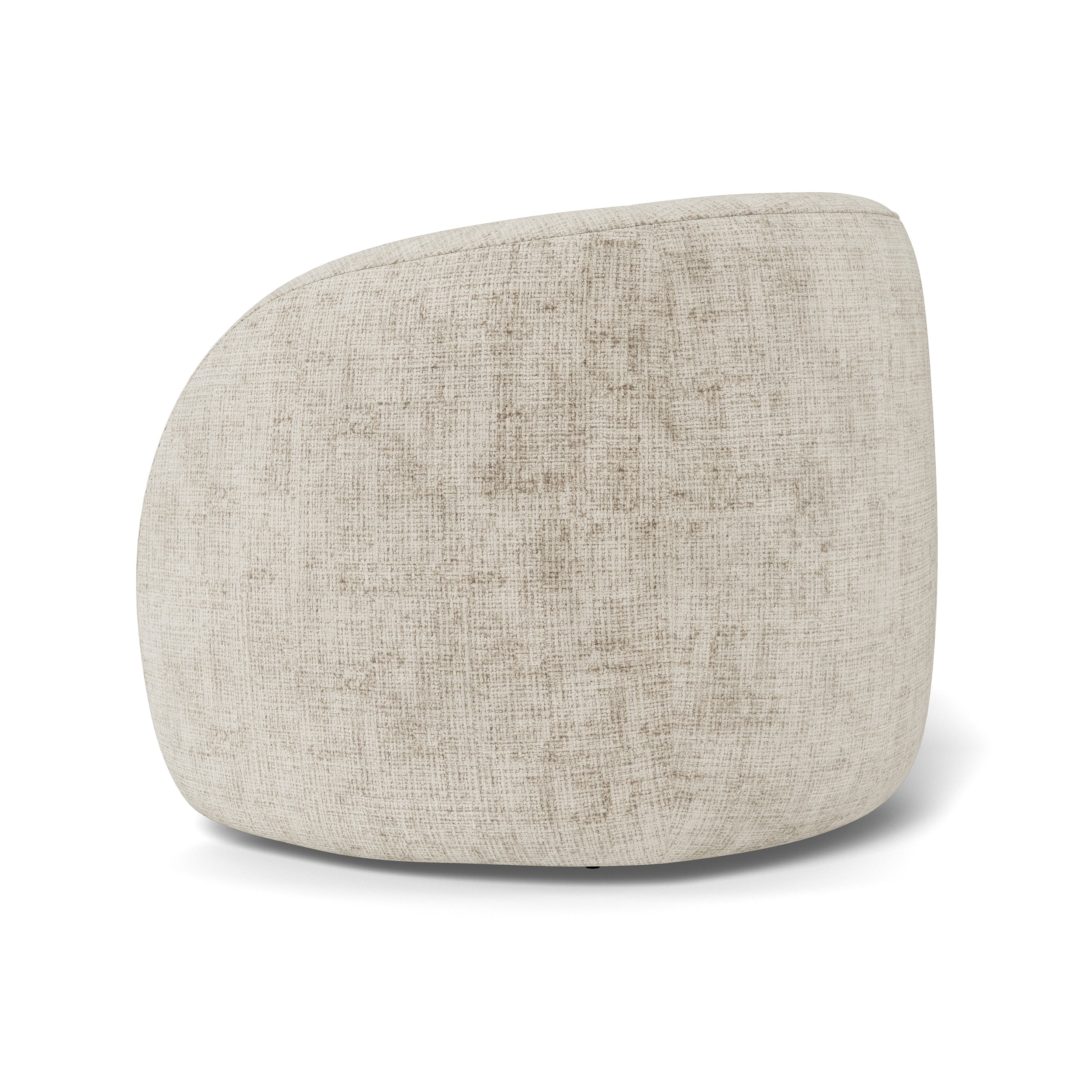 Fotel obrotowy z miękkim siedziskiem w stylu nowoczesnym - tapicerowany, otulająca forma | Setum