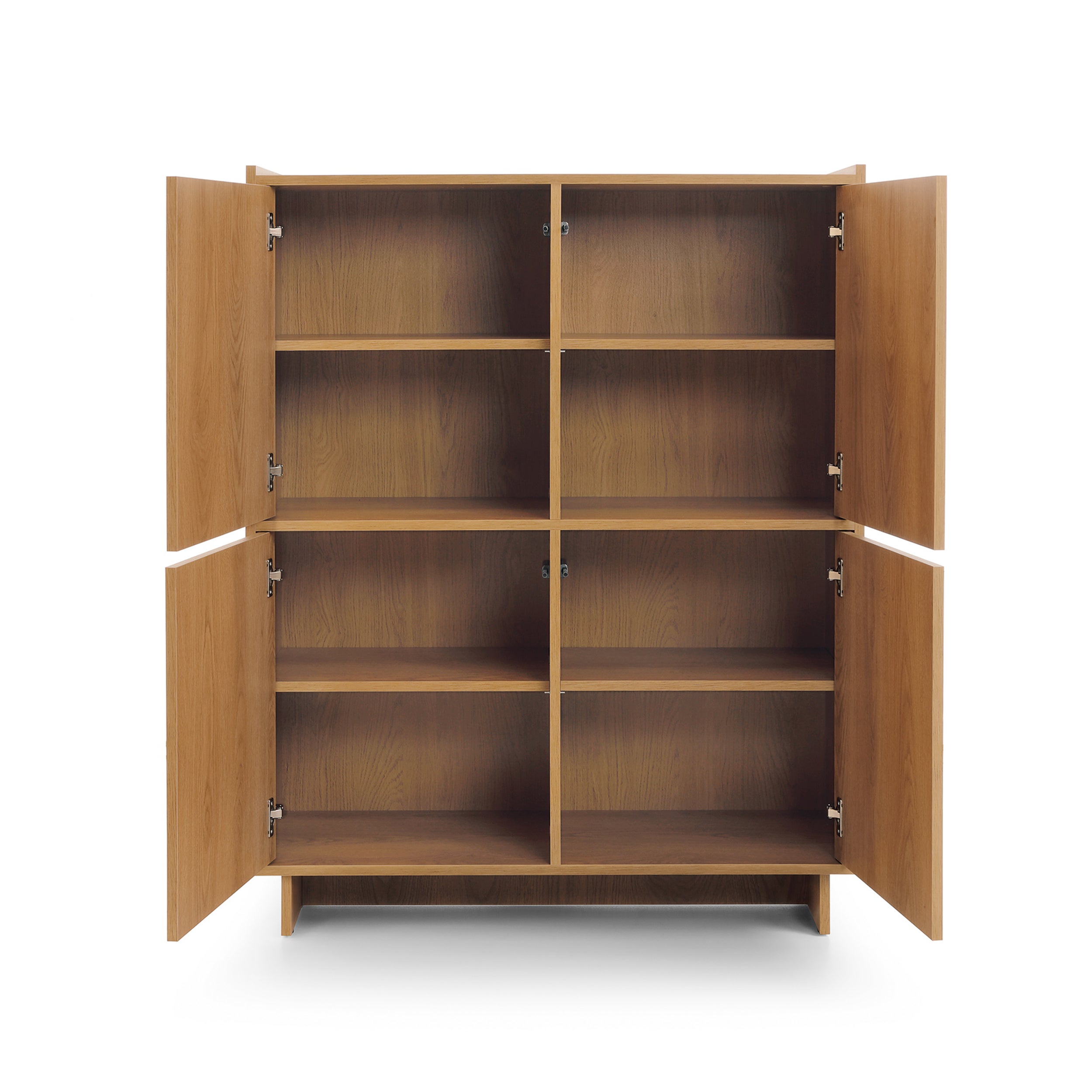 Komoda 98x124 z półkami w stylu japandi | Kiyro