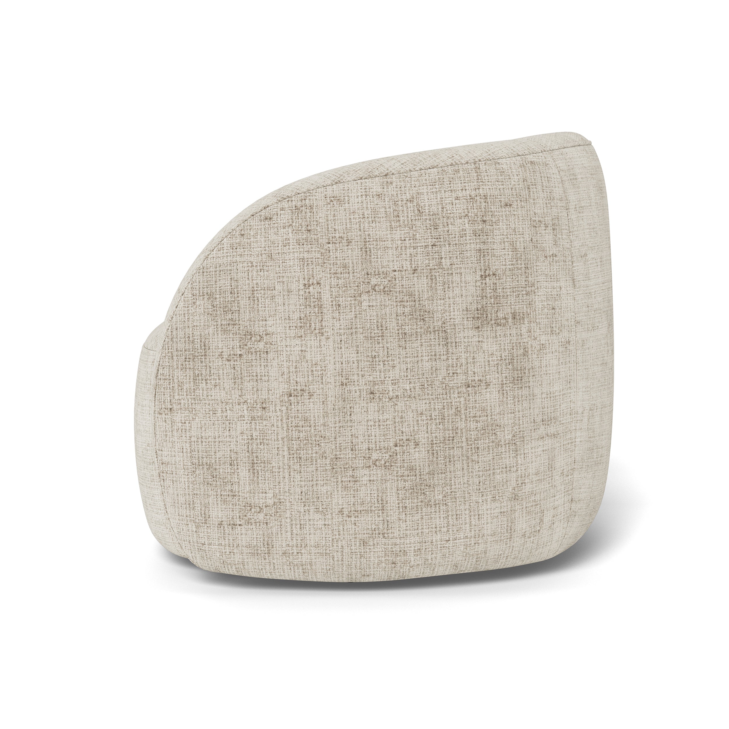 Fotel obrotowy z miękkim siedziskiem w stylu nowoczesnym - tapicerowany, otulająca forma | Setum