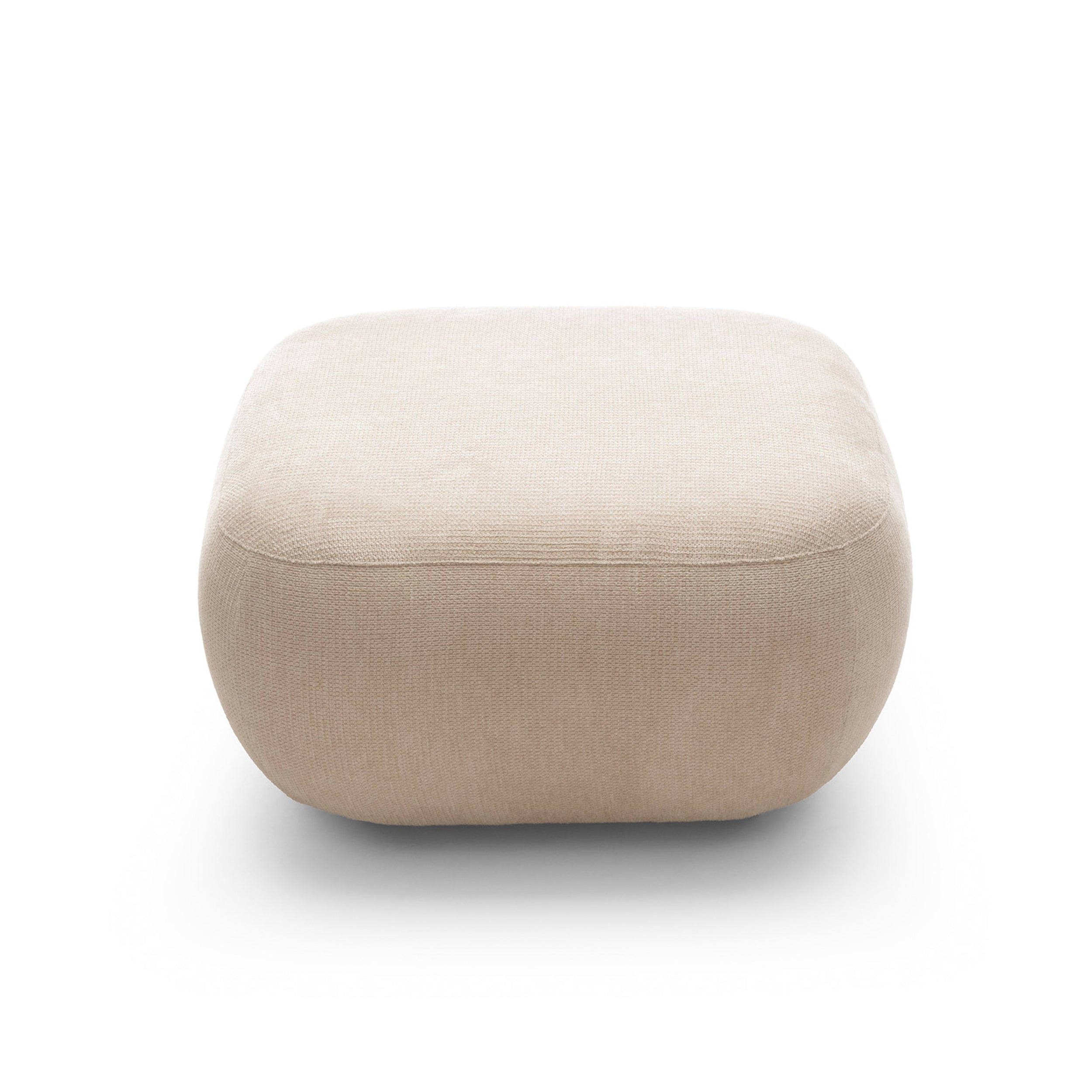 Pufa wypoczynkowa 75x39 cm z pianki PUR w stylu japandi, tkanina Aragon | OLEMO
