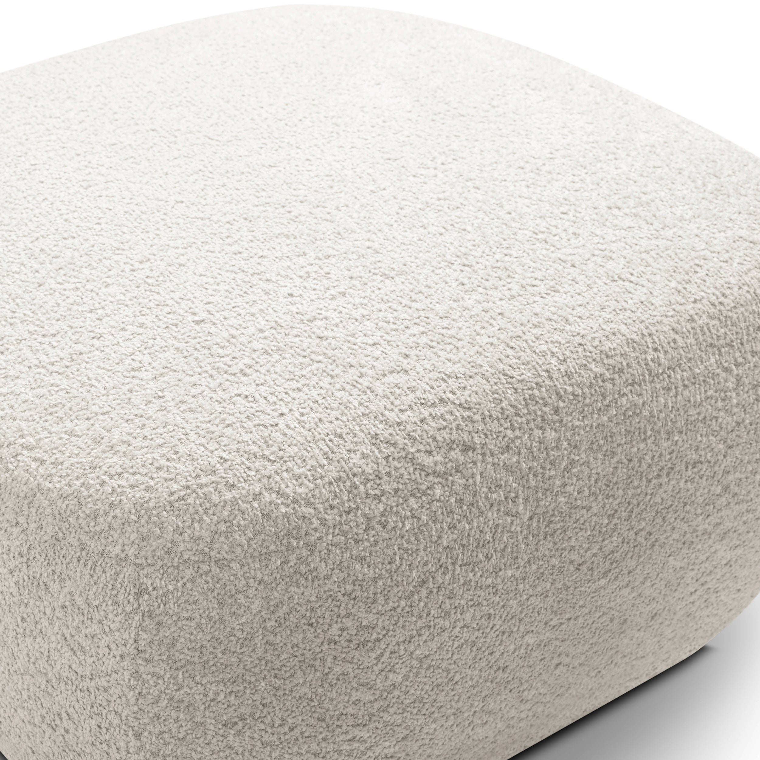 Pufa w stylu organic modern 75×39 cm, tkanina Abriamo | OLEMO