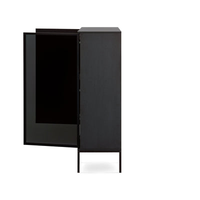 Komoda z drzwiami i szufladą 104x126 w stylu loft | Lampy