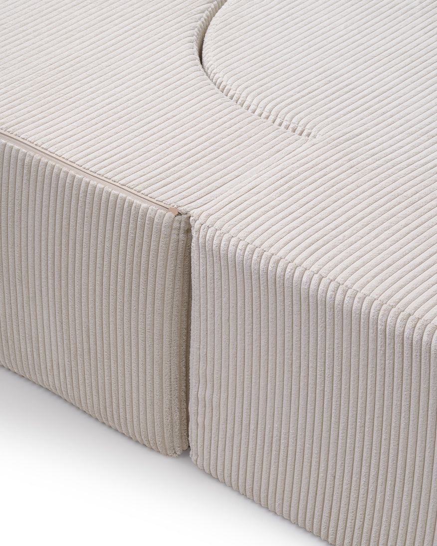 Sofa piankowa wolnostojąca 200 cm z funkcją spania w stylu japandi | Kamelia