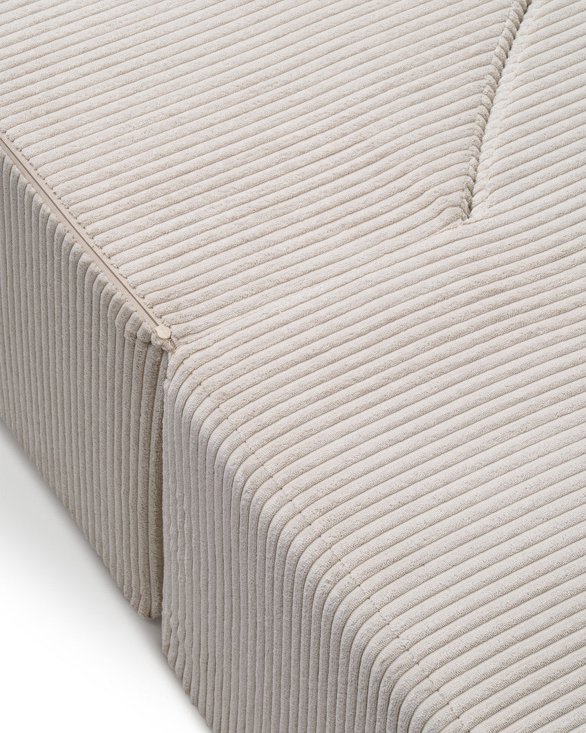 Sofa piankowa modułowa 200 cm z funkcją spania w stylu japandi | Lunaria