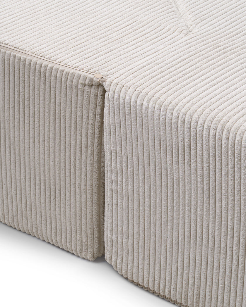 Sofa piankowa modułowa 200 cm z funkcją spania w stylu japandi | Lunaria