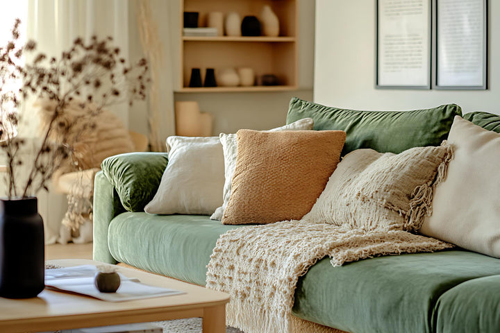 Narożnik 3-osobowy 275 cm w stylu modern classic – tkanina POSO, pianka T35 | May