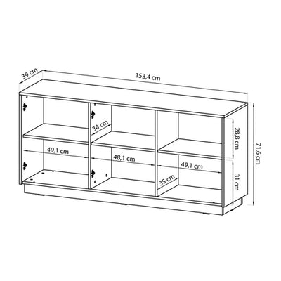 Komoda 154x72 w stylu nowoczesnym | Westa