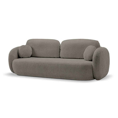 Sofa z funkcją spania 142x200 w stylu nowoczesnym, tkanina Abriamo | OLEMO Gorzka Czekolada (ABRIAMO 01)