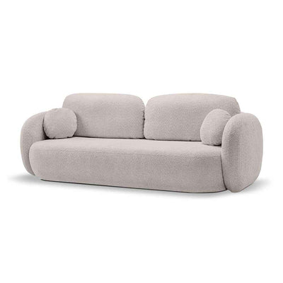 Sofa z funkcją spania 142x200 w stylu nowoczesnym, tkanina Abriamo | OLEMO Popiel Kwarcowy (ABRIAMO 02)