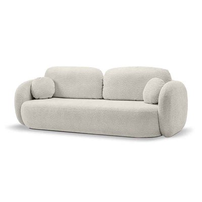 Sofa z funkcją spania 142x200 w stylu nowoczesnym, tkanina Abriamo | OLEMO Piaszczysta Duna (ABRIAMO 03)