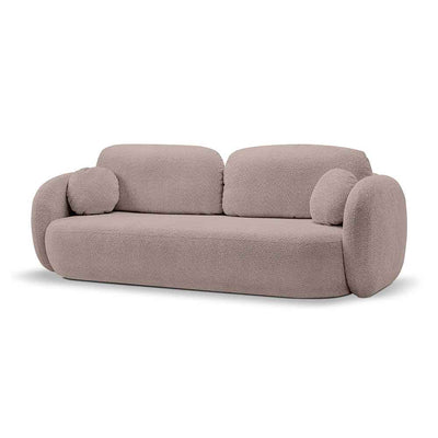 Sofa z funkcją spania 142x200 w stylu nowoczesnym, tkanina Abriamo | OLEMO Gliniany Beż (ABRIAMO 11)