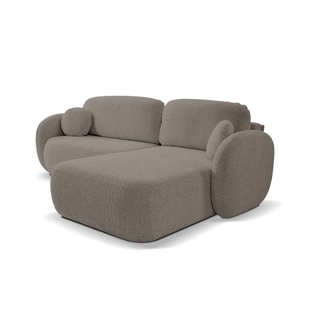 Narożnik z funkcją spania OLEMO Abriamo Gorzka Czekolada (ABRIAMO 01)