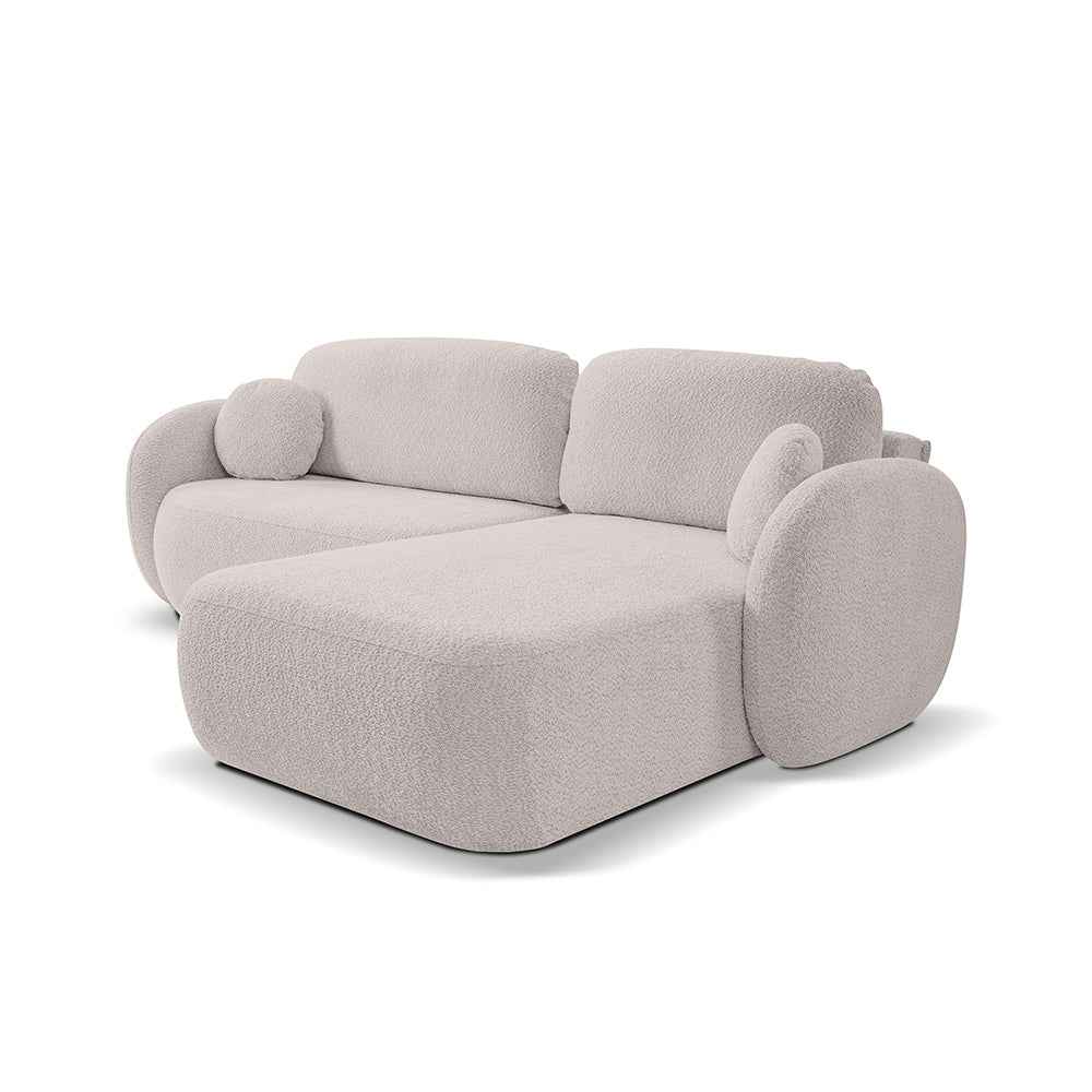 Narożnik z funkcją spania OLEMO Abriamo Popiel Kwarcowy (ABRIAMO 02)