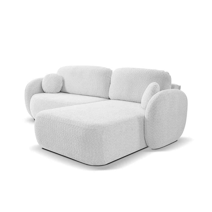 Narożnik z funkcją spania OLEMO Abriamo Perłowy Popiół (ABRIAMO 05)