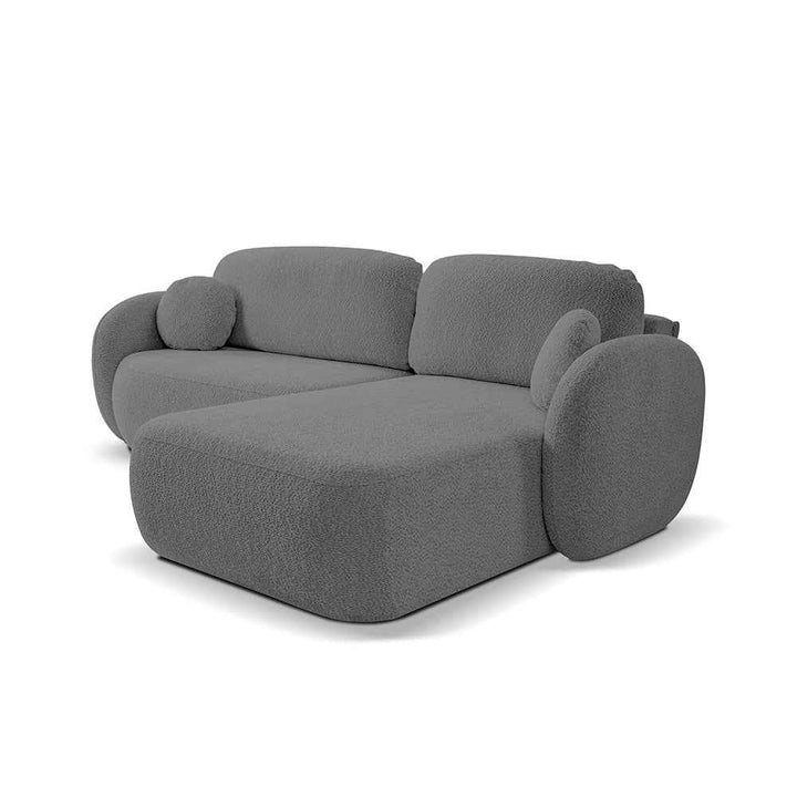 Narożnik z funkcją spania OLEMO Abriamo Węgiel Szlachetny (ABRIAMO 08)