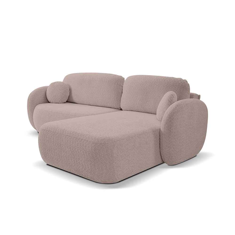 Narożnik z funkcją spania OLEMO Abriamo Gliniany Beż (ABRIAMO 11)