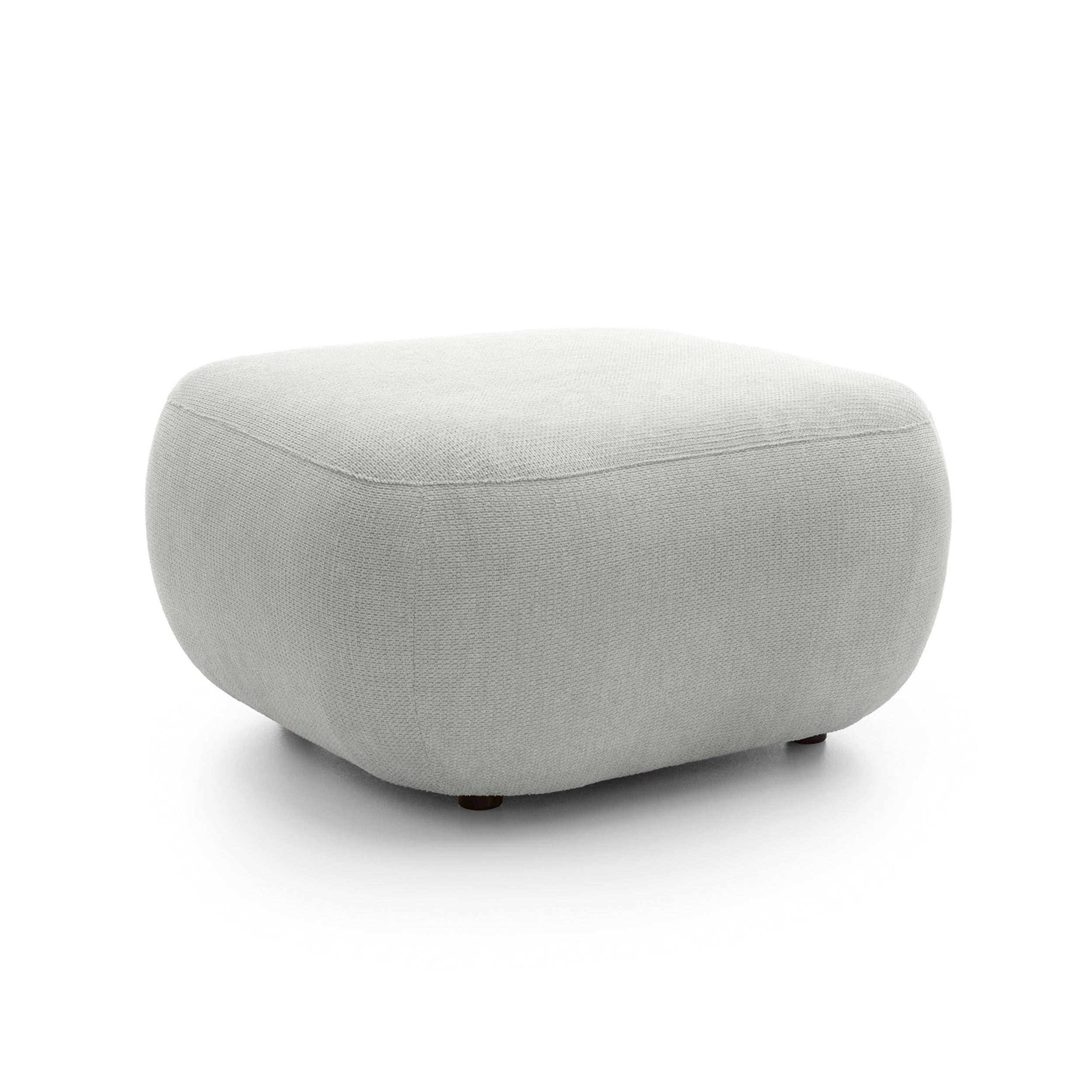 Pufa wypoczynkowa 75x39 cm z pianki PUR w stylu japandi, tkanina Aragon | OLEMO Chłodny Taupe (ARAGON 80)