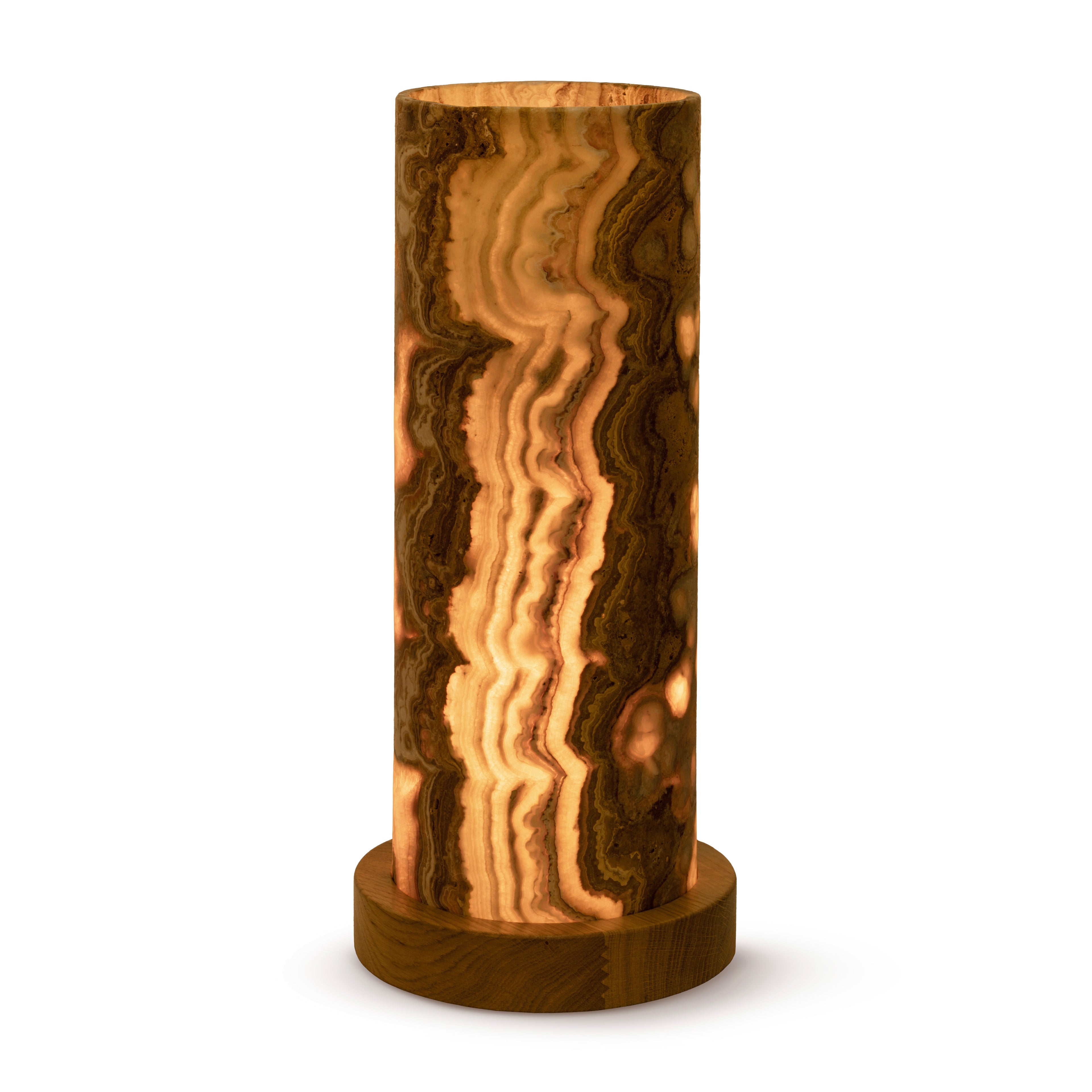 Lampa z naturalnego Onyksu Elora