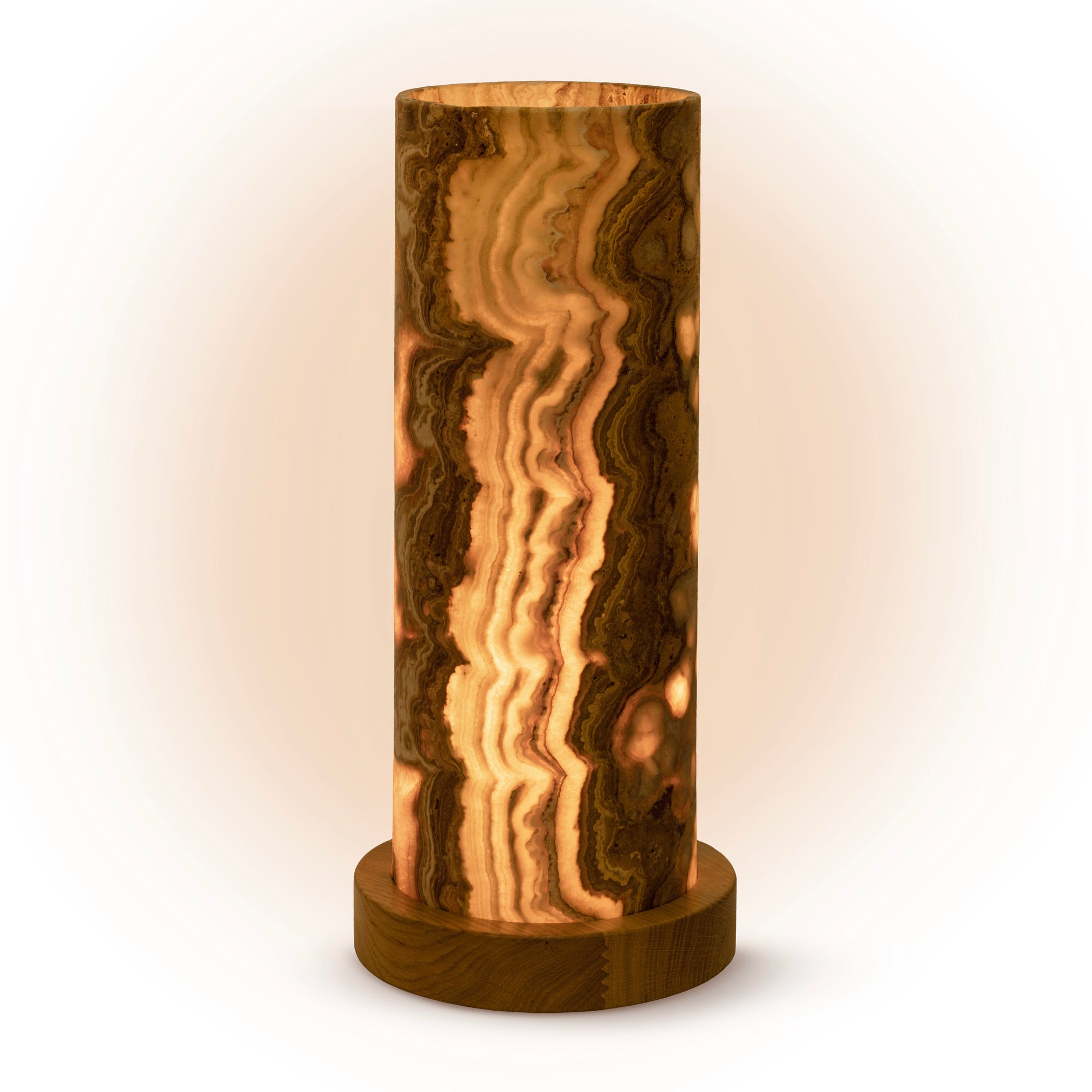 Lampa z naturalnego Onyksu Elora