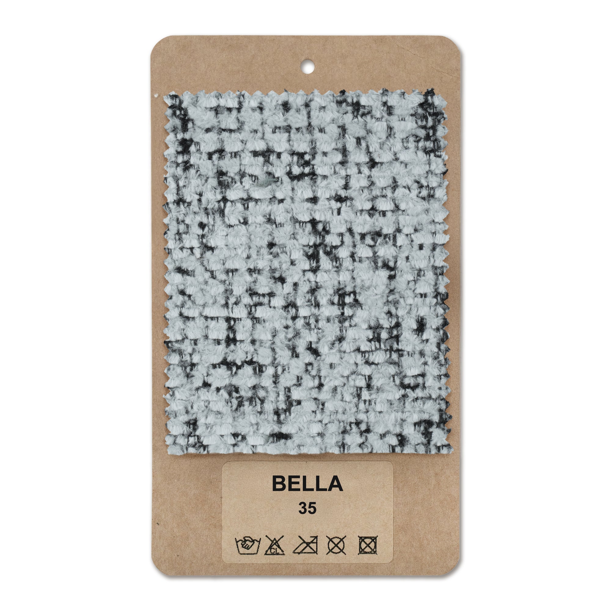 Próbnik tkanin Bella Szmaragdowa Szarość (BELLA 35)