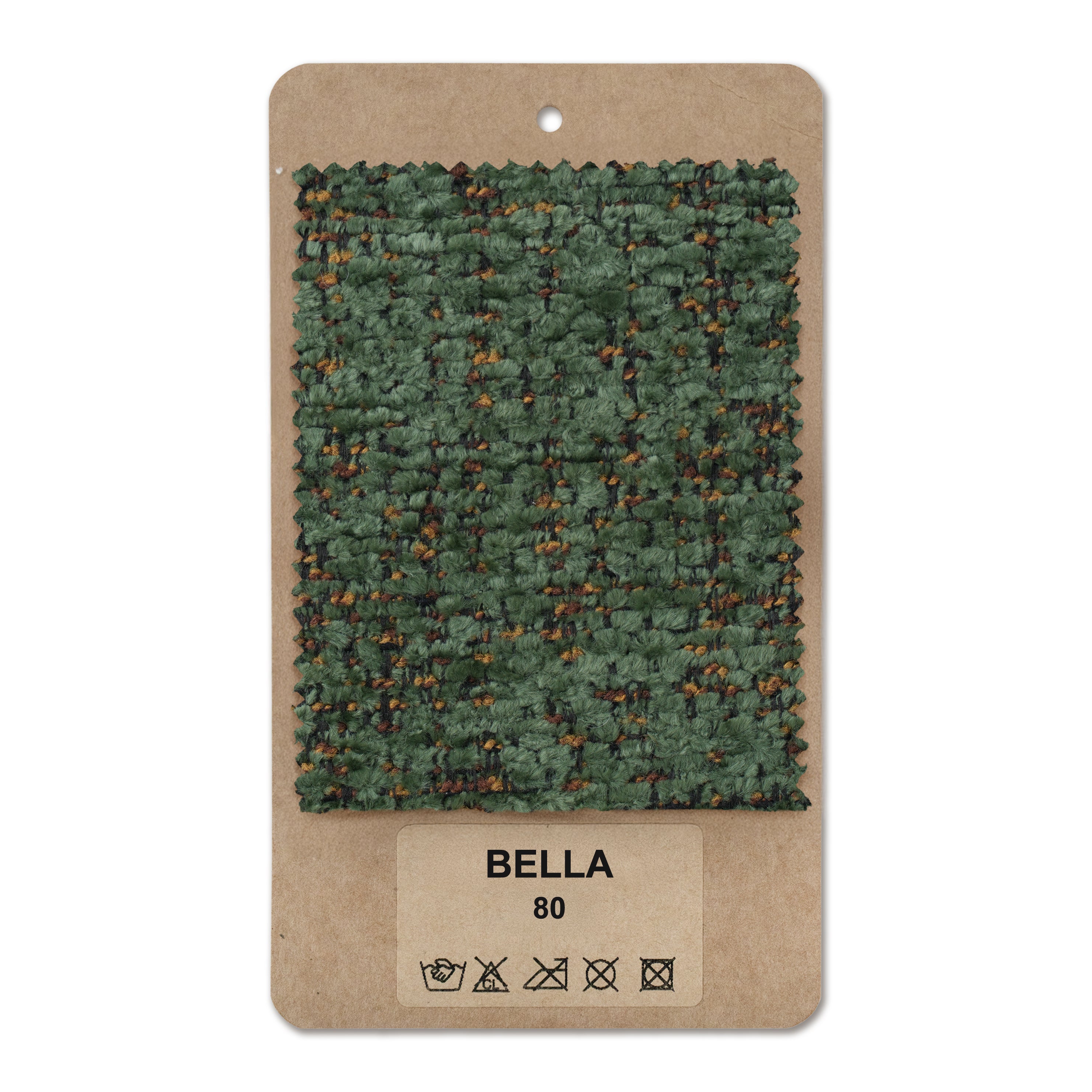 Próbnik tkanin Bella Zielony Onyks (BELLA 80)
