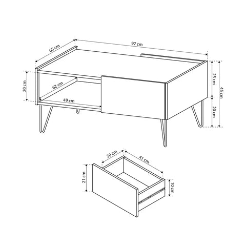 Stolik kawowy Ballada 97x45