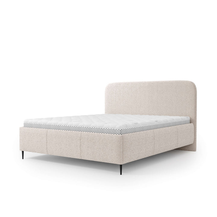 Łóżko Tapicerowane Edi 180 200 Kremowy Puch