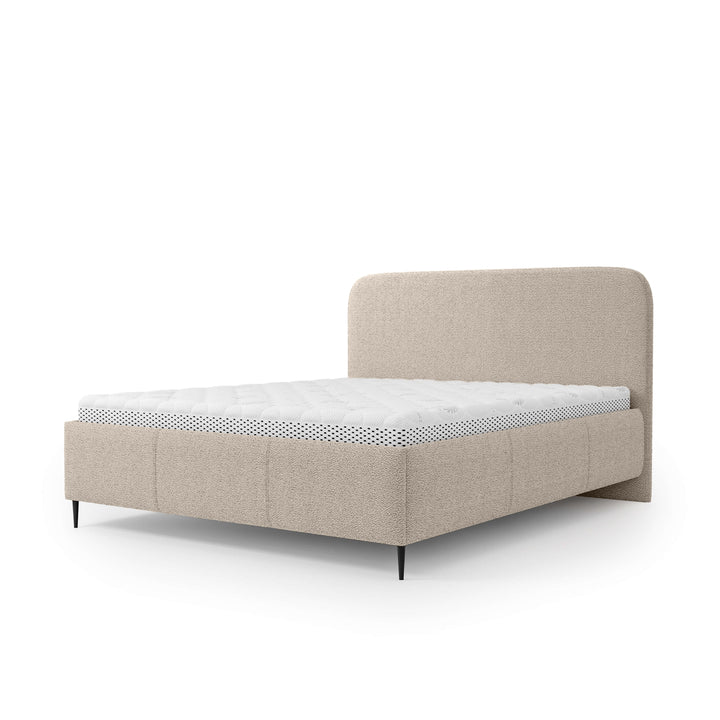 Łóżko Tapicerowane Edi 140 200 Pudrowy Piasek