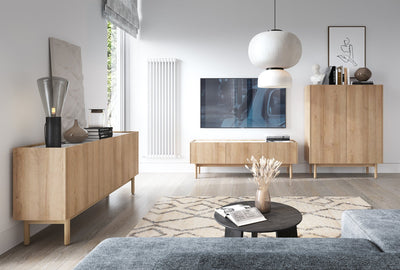 Szafka RTV 144x48 w stylu Boho | Anawa