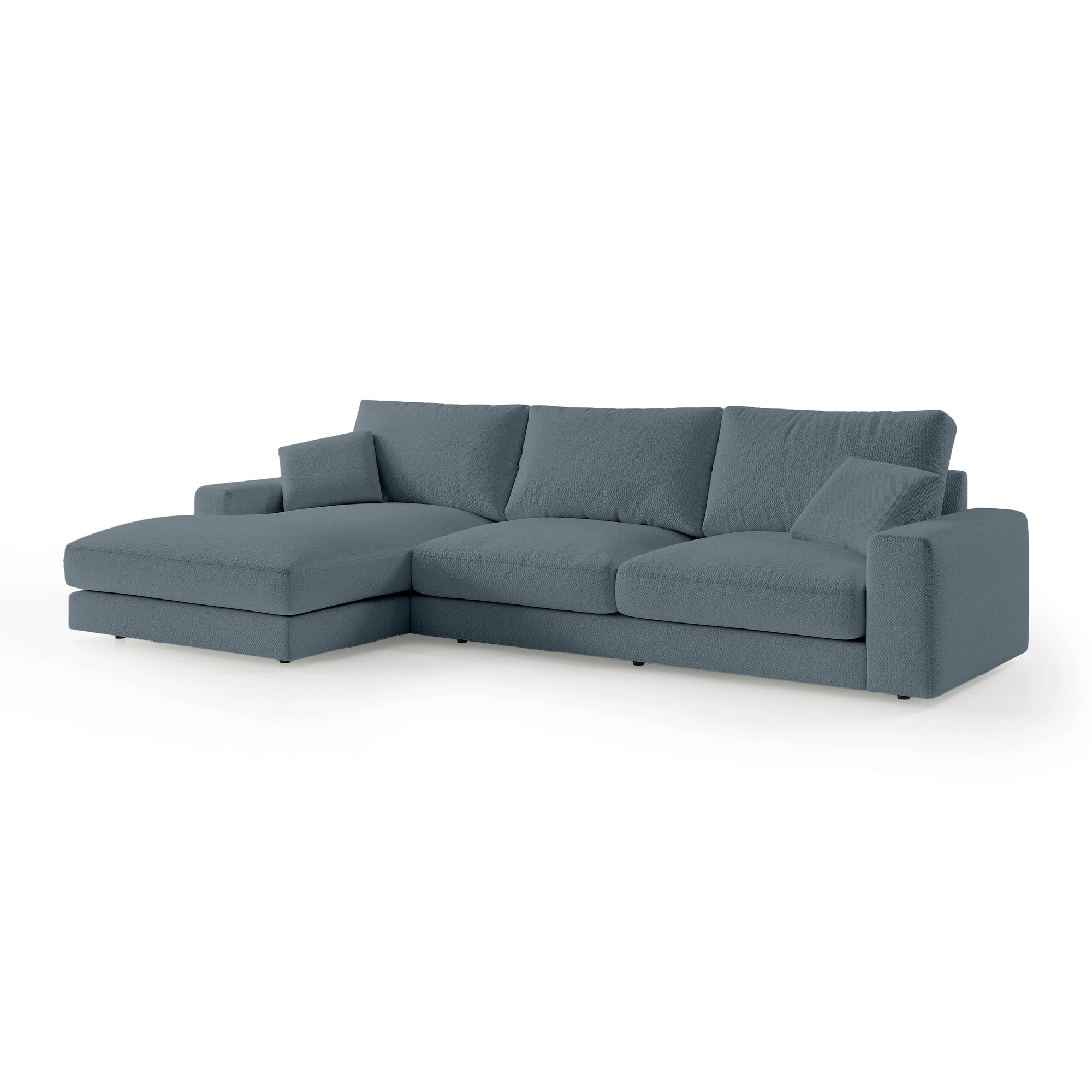 Narożnik 4–5 osobowy Premium w stylu minimalistycznym – tkanina Aragon, efekt lewitacji, pianka HR | Harvesty