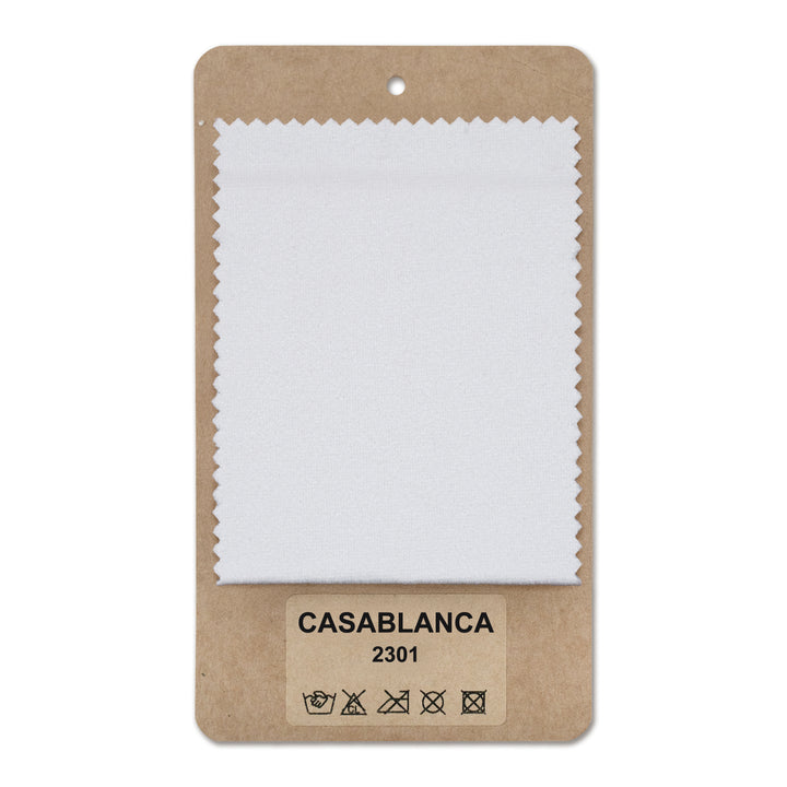 Próbnik tkanin Casablanca Biały Len