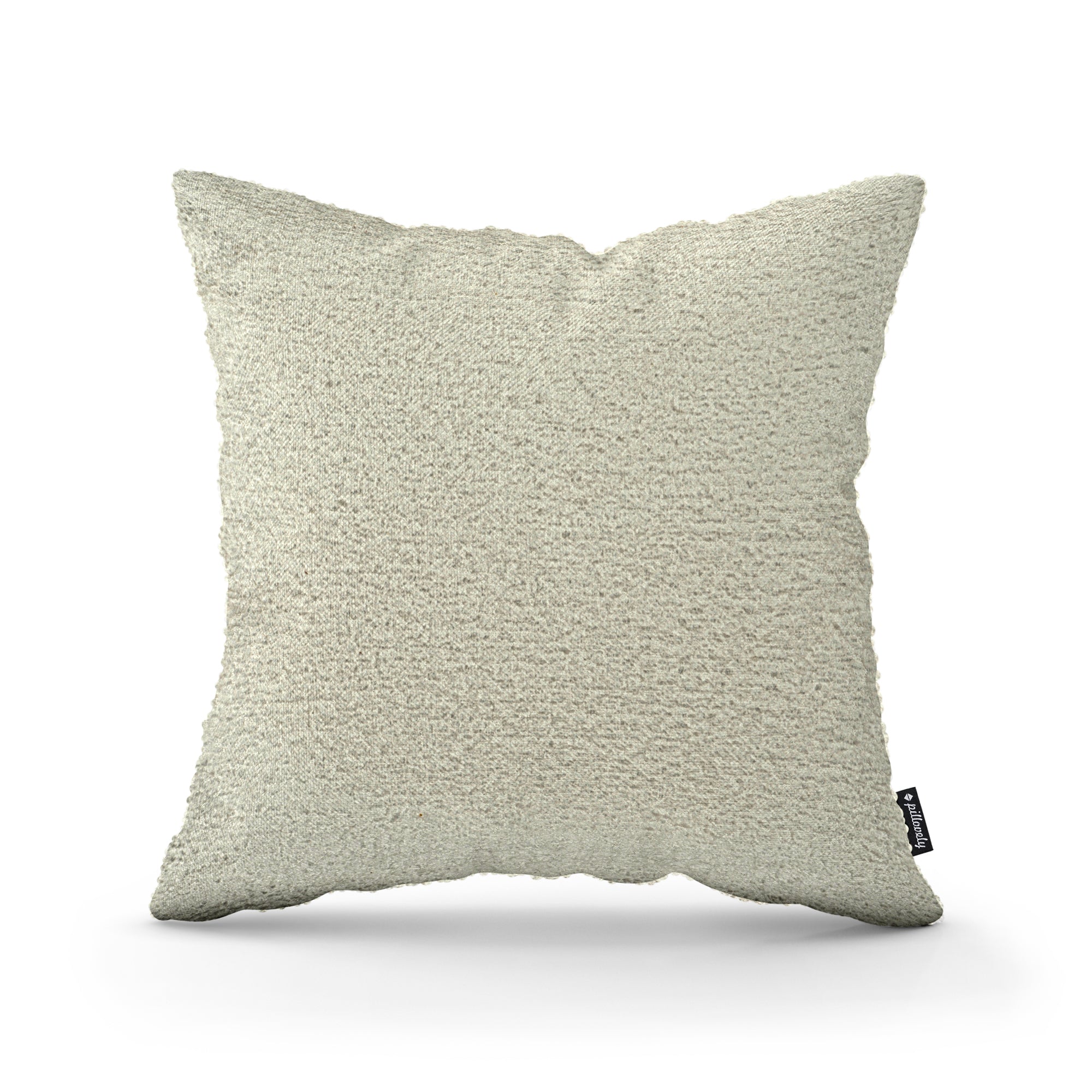 Poduszka dekoracyjna 45×45 cm w stylu scandi i japandi – Tkanina Coral 100% PES, przytulna struktura | Baranek Lniany Beż (CORAL 15)