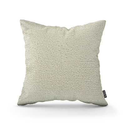 Poduszka dekoracyjna 45×45 cm w stylu scandi i japandi, tkanina Coral | Baranek Lniany Beż (CORAL 15)
