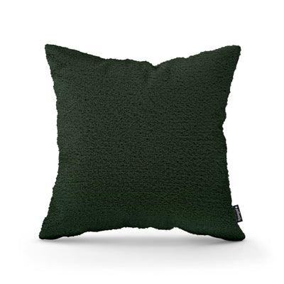 Poduszka dekoracyjna 45×45 cm w stylu scandi i japandi, tkanina Coral | Baranek Leśny Mrok (CORAL 20)