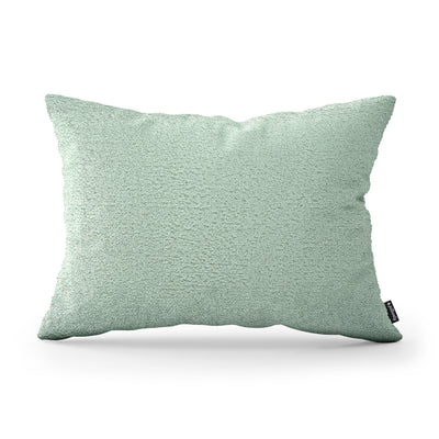 Poduszka dekoracyjna 40×55 cm w stylu hygge i scandi, tkanina Coral | Baranek Pastelowa Zieleń (CORAL 55)