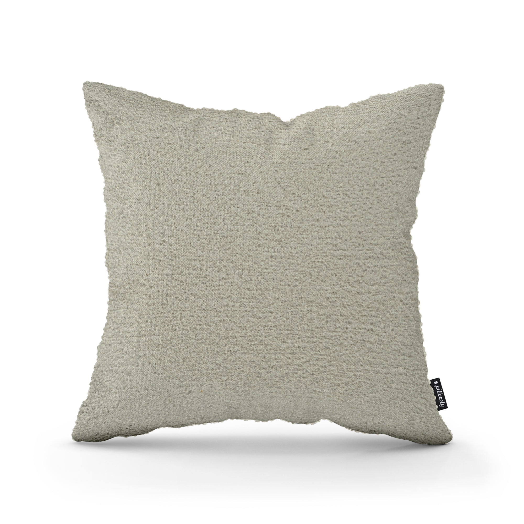 Poduszka dekoracyjna 45×45 cm w stylu scandi i japandi – Tkanina Coral 100% PES, przytulna struktura | Baranek Piaskowy Taupe (CORAL 65)