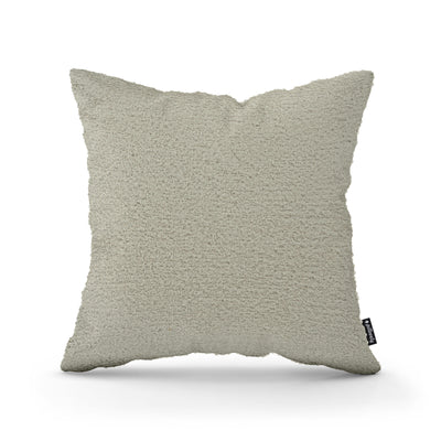 Poduszka dekoracyjna 45×45 cm w stylu scandi i japandi, tkanina Coral | Baranek Piaskowy Taupe (CORAL 65)