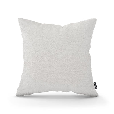 Poduszka dekoracyjna 45×45 cm w stylu scandi i japandi, tkanina Coral | Baranek Mglisty Pergamin (CORAL 70)